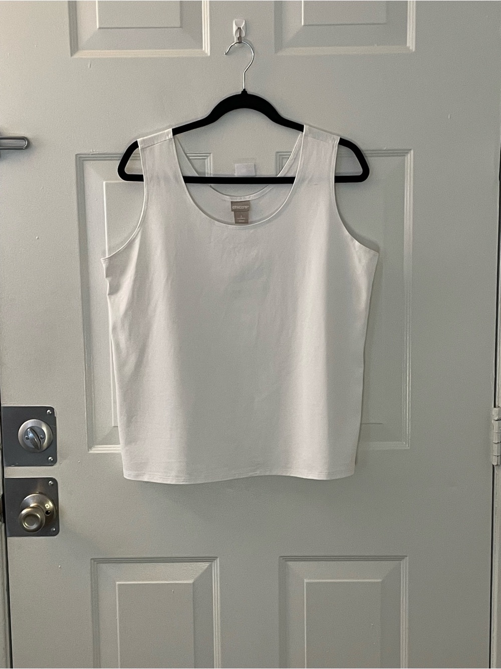 Chico's White Scoop Neck Tank